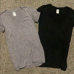 Black and Gray v-neck PINK Victoria Secret shirts!